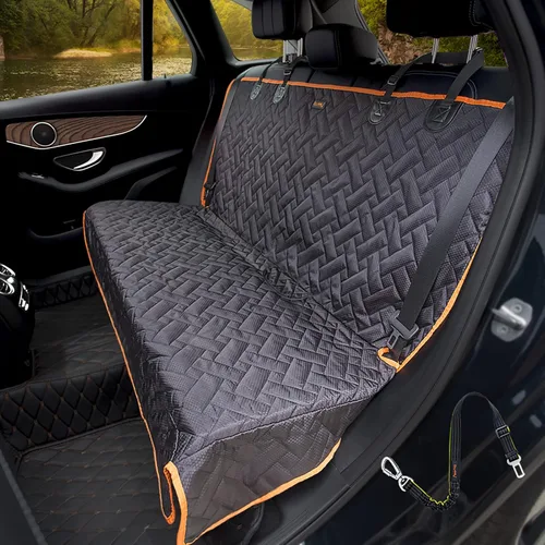 Miniatura 10 de Funda de asiento trasero resistente para camión, 100% impermeable y sin olor, protector de asiento de perro para F150 F250 Chevy Silverado Ram
