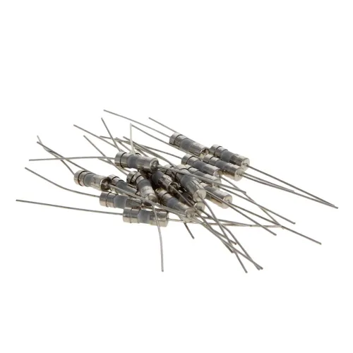 Miniatura 18 de Bettomshin 20 fusibles de plomo axial de tubo de cerámica T1A de 250 V, 0.142 x 0.394 in/0.14 x 0.39 pulgadas, fusible de fusión lenta de retardo