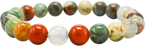 Miniatura 8 de Amazing Gemstone Pulsera de cristal para mujeres y hombres, pulsera de cristal curativo de protección, pulsera elástica con cuentas de piedras