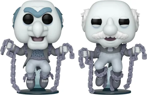 Miniatura 2 de Funko Pop! Películas: The Muppet Christmas Carol - Statler y Waldorf como The Marley Brothers, paquete de 2