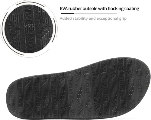 Miniatura 4 de NORTIV 8 Chanclas para hombre, cómodas y ligeras, zapatos de playa