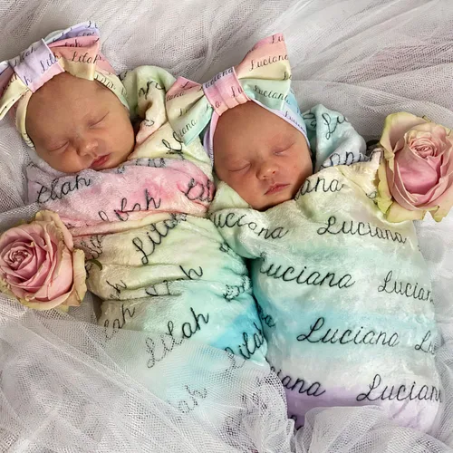 Miniatura 13 de Manta con nombre personalizada para bebé, niño, niña y niños. Manta con nombre personalizado del nombre del bebé. Manta con nombre personalizada