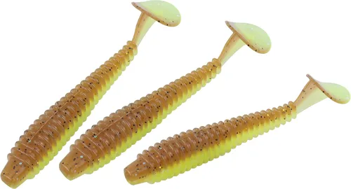 Miniatura 12 de RUNCL Swimbaits - Paleta de 10/20/30/40 unidades, cola de paleta de 5/4/3/2 pulgadas, señuelo suave para lubina de trucha, cebo de plástico duradero