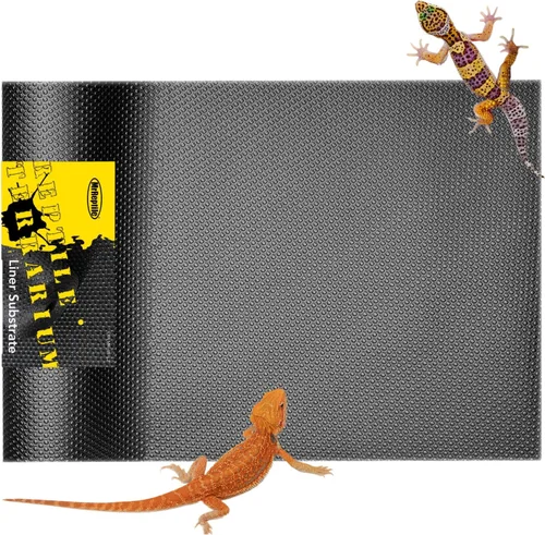 MRREPTILE Alfombra de sustrato de reptil, sustrato de dragón barbudo, forro de terrario de tanque de reptiles para leopardo, Gecko, lagarto,
