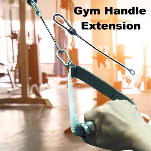 Miniatura 4 de J Bryant Cables de gimnasio de extensión de máquina de cable de 10 pulgadas (2 piezas) con mosquetón de acero inoxidable para sistemas de poleas