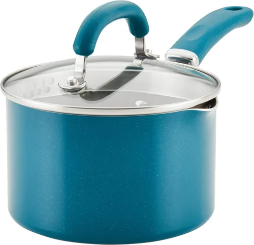 Miniatura 4 de Rachael Ray 12021 Create Delicious Cacerola/Sartén para Salsa Antiadherente con Función de Colado y Tapa, 3 Cuartos - Gris Tornasolado