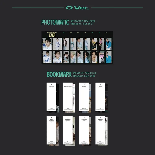 Miniatura 5 de EXO - 7th Album [EXIST] (Photo Book Ver. - O Ver.) Cover + Photo Book + Photomatic + Bookmark + Post Card + CD-R + Photo Card + Poster + 4 Extra