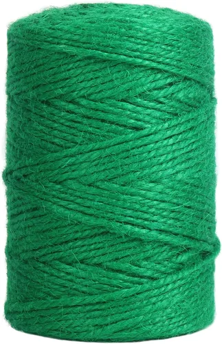 Miniatura 10 de Vivifying Cordel de yute, 328 pies y 0.118 in fuerte cuerda de jardín natural para plantas trepadoras, tomates, manualidades, envoltura de regalos