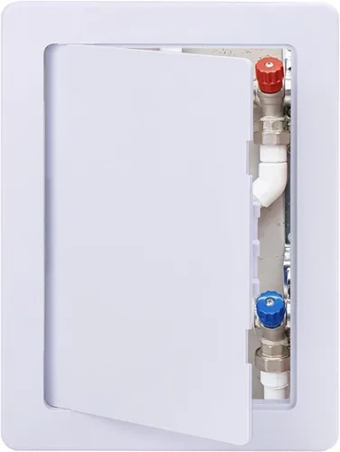 Suteck Panel de acceso de plástico para techo de paneles de yeso 4 x 6 pulgadas Puertas de acceso reforzadas para fontanería en la pared extraíbles