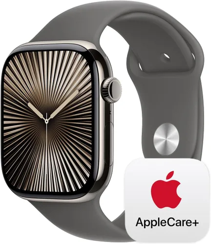 Miniatura 22 de Apple Watch Series 10 (42 mm, GPS) con caja de aluminio negro azabache, correa deportiva negra, S/M monitor fitness, app ECG, pantalla Retina Caja