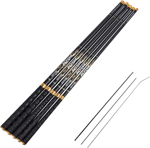 Miniatura 11 de Goture/ Kit de caña de pescar telescópica Tenkara/ Caña de pescar ultraligera para viajes, caña de pescar plegable portátil para bass y crappie