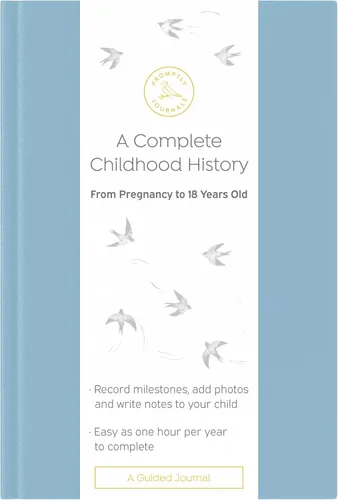 Miniatura 12 de Promptly Journals, Una historia completa de la infancia: desde el embarazo hasta los 18 años (Aloe Green, Leatherette) Libro para bebés y diario