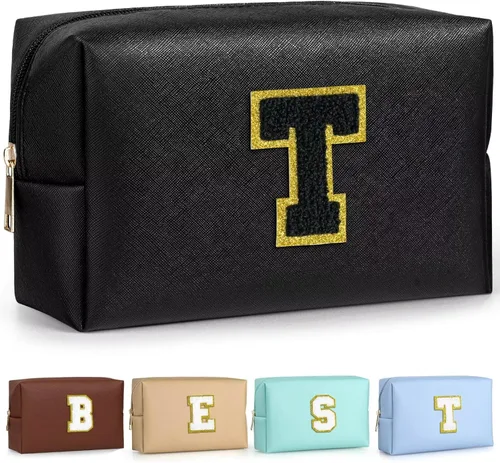 Miniatura 133 de TOPEAST - Bolso de maquillaje para mujer, G Blanco nacarado-rosa