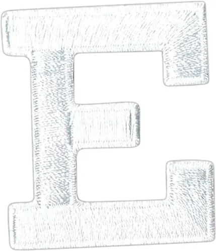 Miniatura 5 de Letras y números blancos de 1-7/8", parche para planchar, bordado (letra M)