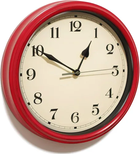 AYRELY® Reloj de Pared Decorativo Vintage - 11 Pulgadas Silencioso Sin Tictac Funciona con Baterías - Decoración Clásica para Sala de Estar, Casa de