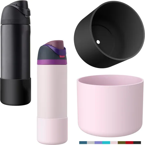 2 piezas 2 colores funda de silicona para botella de agua para Owala, funda protectora antideslizante para FreeSip/Twist/Flip, accesorios para