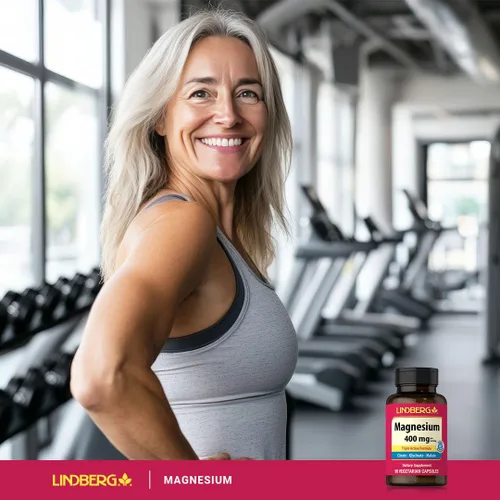 Miniatura 6 de Lindberg Complejo triple de magnesio 400 mg 90 cápsulas como óxido de magnesio, citrato y aspartato Suplemento para mujeres y hombres Sin