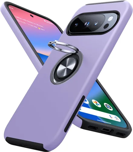 Miniatura 22 de JAME Funda para Google Pixel 7 Pro, Funda de Ajuste Delgado para Pixel 7 Pro con Soporte de Anillo Kickstand