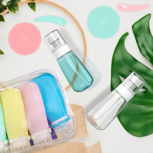 Miniatura 3 de RELANOR Paquete de 2 botellas de spray pequeñas de tamaño para viajes 2oz/60ml - Mini botellas de spray vacías de niebla fina - A prueba de fugas