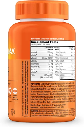 Miniatura 8 de One A Day Multivitamínico para mujeres - Vitaminas diarias para mujer con biotina, calcio, ácido fólico, hierro y zinc, vitaminas completas