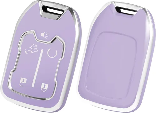 Miniatura 18 de Funda para llavero de automóvil compatible con GMC, funda para llavero compatible con Chevy Suburban Silverado GMC Sierra Terrain Acadia 1500 2500HD