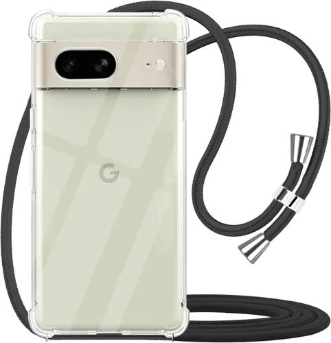 Miniatura 39 de para Google Pixel 6a Funda con Correa Ajustable para Cuello, Hombro y Cruzada Transparente Funda Móvil Duradera, Suave y delgada de Ajuste Perfecto