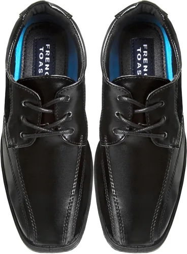 Miniatura 5 de French Toast Zapatos de vestir para niños - Zapatos formales de vestir casuales Oxford clásicos con cordones - Negro
