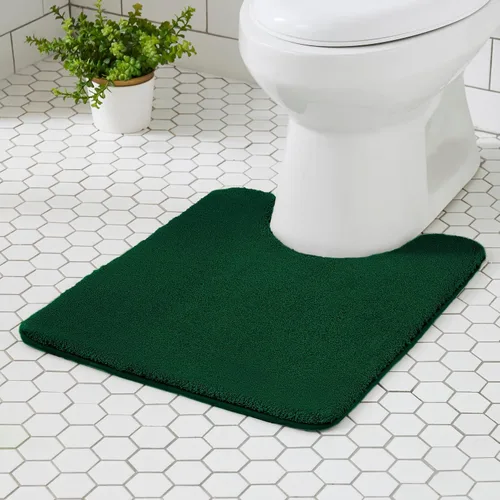 Miniatura 36 de MINIDEAR - Alfombras de baño 24x17 beige - Tapete de baño de espuma elástica gruesa, ultra suave y pachona, antideslizante, de secado rápido