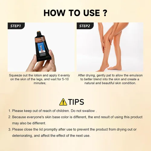 Miniatura 7 de Maquillaje de piernas impermeable sin transferencia, maquillaje para cubrir venas de piernas, loción de maquillaje corrector corporal de larga