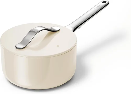 Miniatura 27 de Caraway Sartén antiadherente de cerámica con tapa (3 cuartos de galón), no tóxico, sin PTFE ni PFOA, apto para horno y compatible con todas