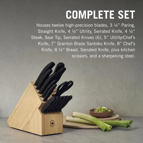 Miniatura 6 de Victorinox Swiss Classic Bloque de Cuchillos - Juego de Cuchillos de Cocina con Bloque para Elementos Esenciales del Hogar - Incluye Cuchillo
