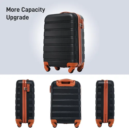 Miniatura 5 de Merax Unisex Adulto Hardside, Negro y marrón-1