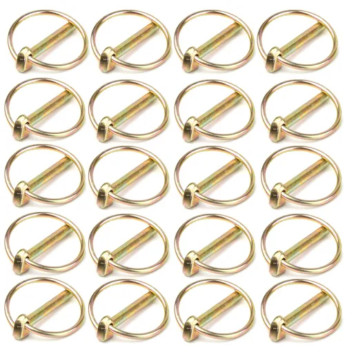 Miniatura 8 de Kit de surtido de 6 piezas de pasadores de chaveta 7/16 con anillo, pasador de chaveta resistente para tractores agrícolas, remolques, cortacésped