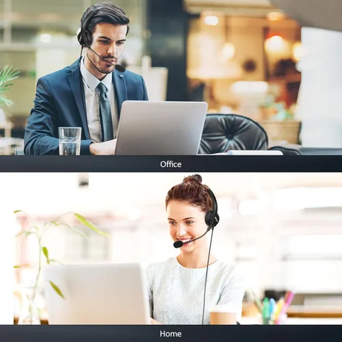 Miniatura 6 de AGPtEk – teléfono intercomunicador centro de llamadas con auricular., Negro
