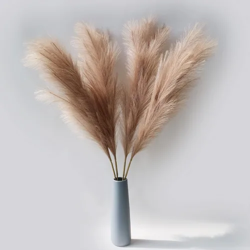 Miniatura 7 de 4 piezas de césped sintético de las pampas de 43 pulgadas/3.6 pies, no desprende pelusa, arreglo de plumas falsas de caña artificial grande