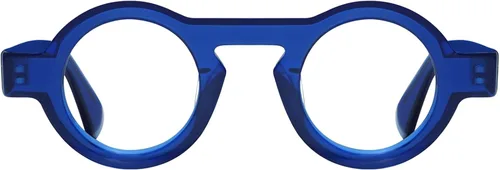 Miniatura 12 de Lentes de lectura con bloqueo de luz azul para hombres/mujeres 1.0 retro redondo anti fatiga ocular negro lector Milo FT0969