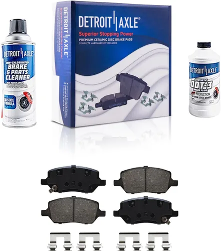 Miniatura 12 de Detroit Axle - Pastillas de freno de cerámica delanteras Reemplazo de pinza de freno derecha para Dodge Ram 1500 Dakota, Ram 1500 Classic - Juego