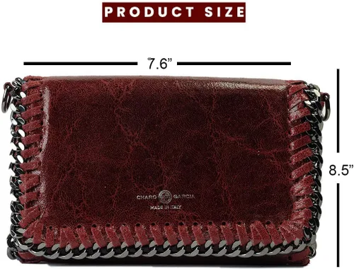 Miniatura 2 de Bolso bandolera pequeño para mujer con correa desmontable fabricado en Italia.