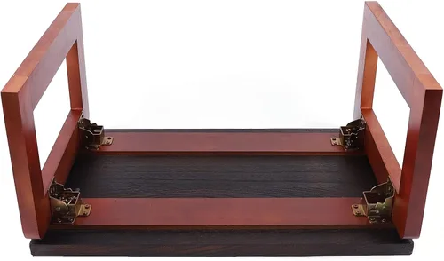 Miniatura 7 de Mesa de centro plegable de madera Flodable para computadora portátil, mesa de té baja Mesa de picnic de té, mesa de centro plegable de madera