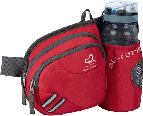 Miniatura 18 de Waterfly - Cangurera de senderismo con soporte para botella de agua para hombres y mujeres, para correr y pasear al perro, para iPhone 8 Plus, Gris