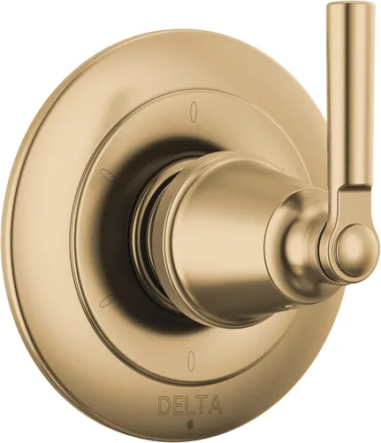 Delta Faucet Saylor Gold T11935-CZ - Kit de moldura de mango de ducha de 6 ajustes, kit de moldura de válvula desviadora, kit de desviador de ducha,