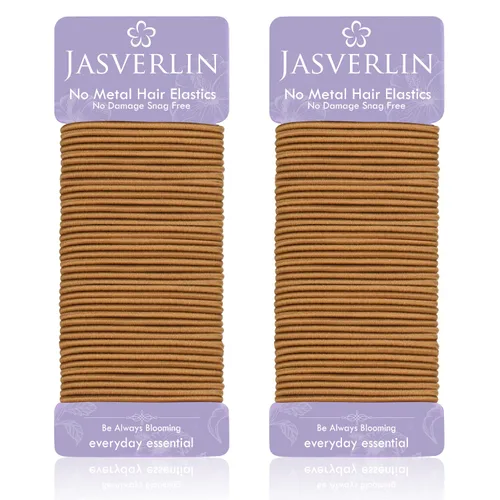 Miniatura 8 de JASVERLIN Lazos para el cabello gris claro de 0.079 pulgadas, antideslizantes, sin daños, elásticos para cola de caballo para mujeres, niñas