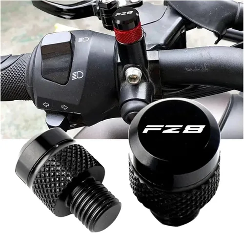 Miniatura 2 de Compatible with FZ8 FZ 8 2010-2014 2013 2012 2011 Motorcycle M10*1.25 Aluminum Screws Bolts Mirror Hole Plugs Cap(Black)
