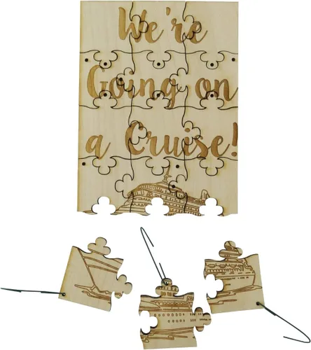 Miniatura 10 de We Going On A Cruise - Rompecabezas de madera de tilo de 15 piezas, 6 x 3.5 pulgadas