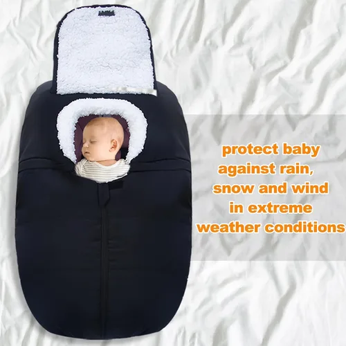 Miniatura 6 de Fairy Baby Funda de Asiento de Automóvil de Invierno para Bebés Carseat – Impermeable, Funda de Asiento de Automóvil Cálida para Bebé – Funda