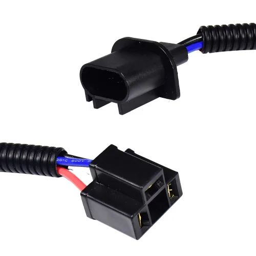 Miniatura 3 de Adaptador de extensión H13 9008 a H4 9003, arnés de cableado, conectores de conectores de conversión de faros delanteros para Jeep Wrangler JK TJ