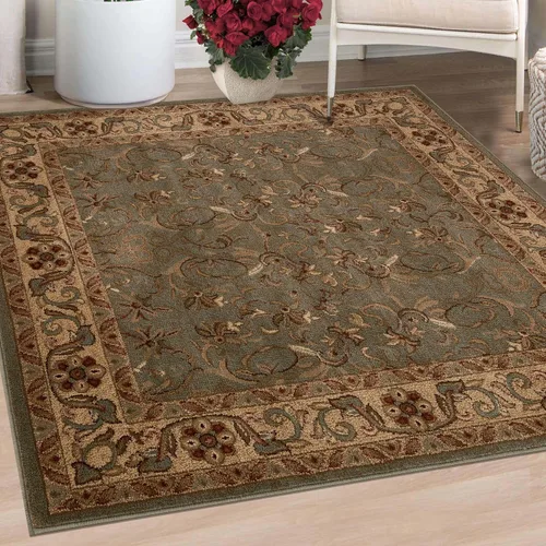 Miniatura 9 de SUPERIOR - Alfombra de área para interiores con respaldo de yute, alfombras para dormitorio, sala de estar/comedor, oficina, cocina, decoración Verde