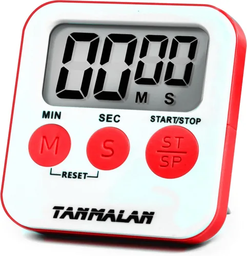 Miniatura 8 de Tanmalan Temporizador de Cocina para Cocina Alarma Fuerte, Pantalla Grande, Alarma Fuerte de Memoria Automática, Pantalla Grande, Botón Grande