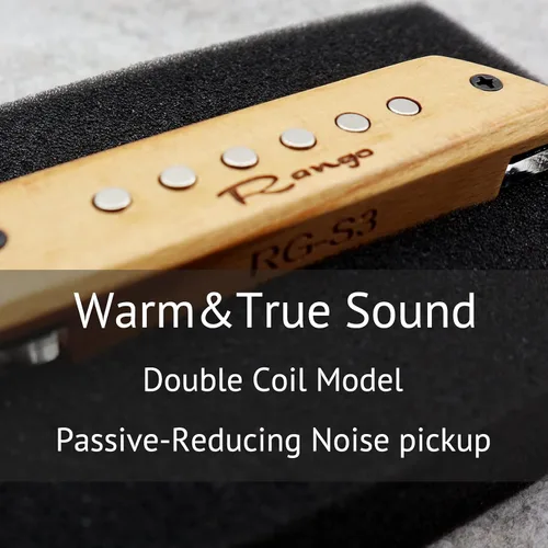 Miniatura 4 de RG-S3 Pastilla de guitarra acústica pasiva Woody Soundhole con control de tono de volumen para guitarras acústicas de cuerda de acero - Pastilla