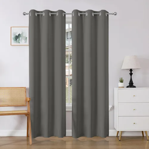 Miniatura 51 de Joydeco Cortinas opacas para dormitorio de 72 pulgadas de largo, 2 paneles de cortinas con aislamiento térmico para oscurecer la habitación